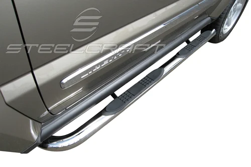 Steelcraft 220707 - 3″ Round Sidebars, Stainless Steel