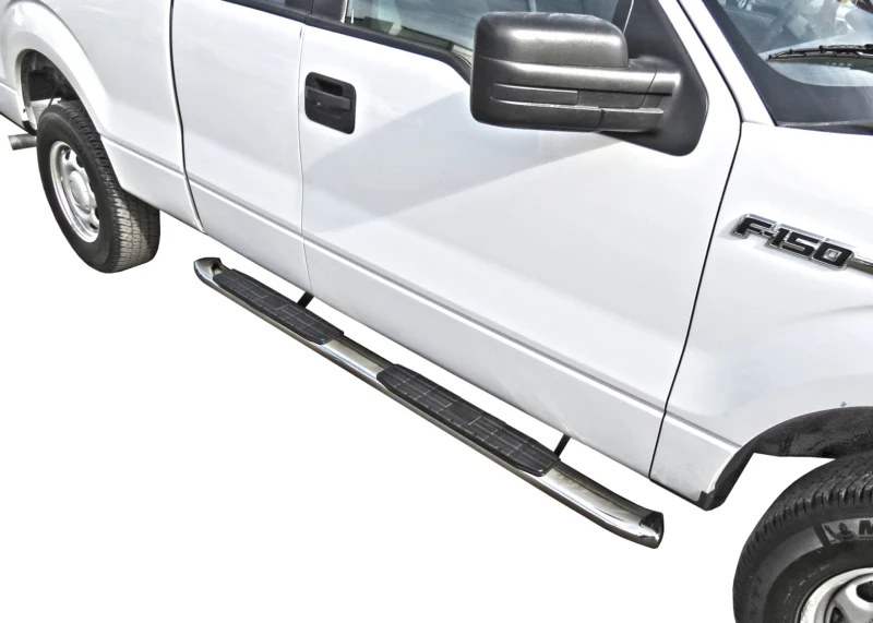 Steelcraft 40-13707 - 4″ Oval Sidebars, Stainless Steel, Extended Cab