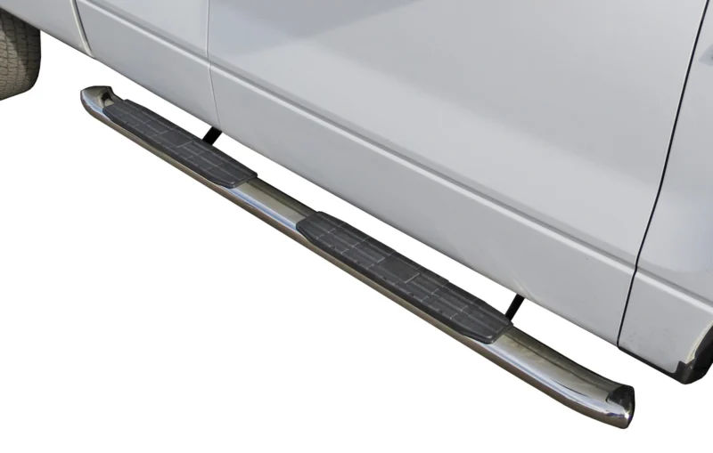 Steelcraft 40-30907 - 4″ Oval Sidebars, Stainless Steel, Crew Cab
