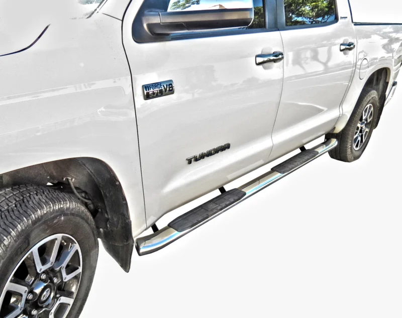 Steelcraft 40-33127 - 4″ Oval Sidebars, Stainless Steel, Crew Cab