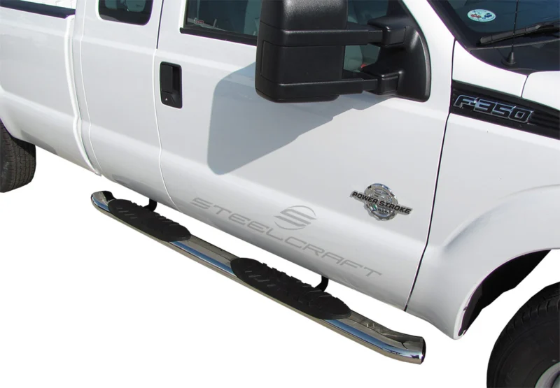 Steelcraft 412459P - 5″ Oval Sidebars, Stainless Steel, Extended Cab