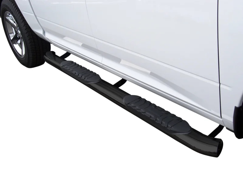 Steelcraft 423309BP - 5″ Oval Sidebars, Black, Crew Cab
