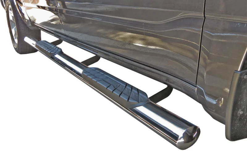 Steelcraft 430247-1 - 5″ Oval Sidebars, Stainless Steel, Crew Cab