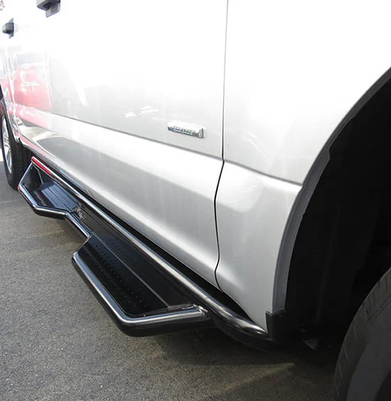 Steelcraft 80-14300 - HD Sidebars, Semi-Gloss Black, Crew Cab