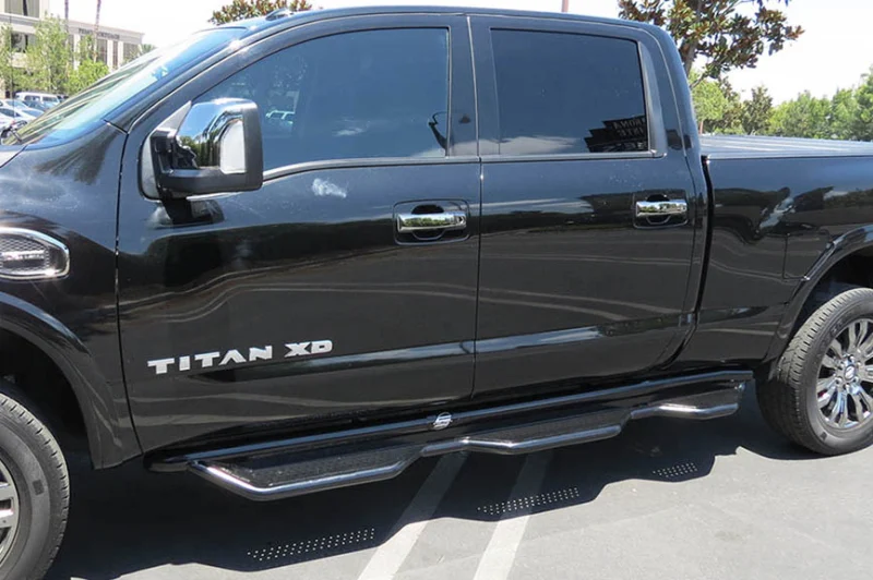 Steelcraft 85-40700 - HD Sidebars, Semi-Gloss Black, Crew Cab