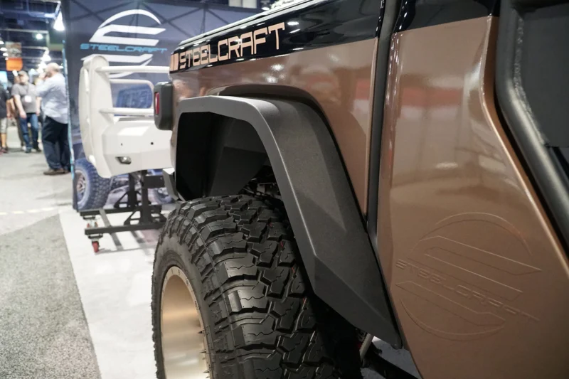 Steelcraft 92340 - Rear Fender Flares, Fine Textured Black
