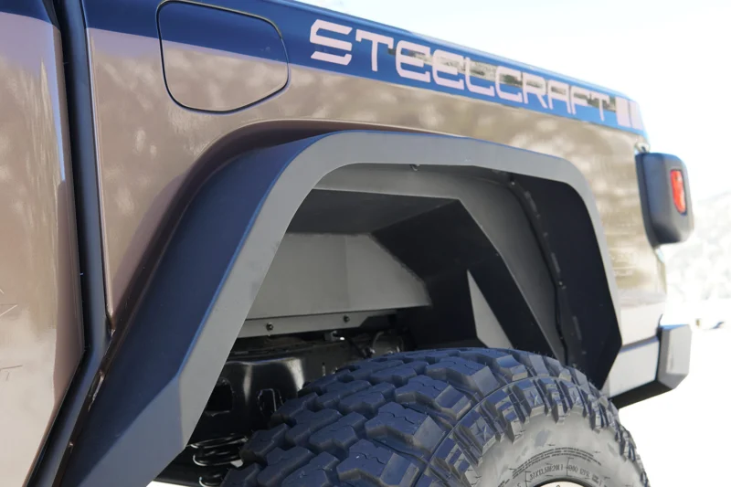 Steelcraft 92345 - Rear Fender Liners, Fine Textured Black