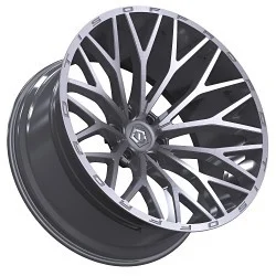 TIS 566BSM-8908718 - 566bsm, 18x9 8x170 +18mm, Brushed Silver & Milled