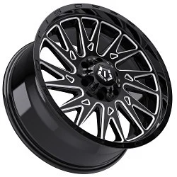 TIS A279652 - Wheels, 18x9 8x170 +18mm, Gloss Black w/Milled Accents