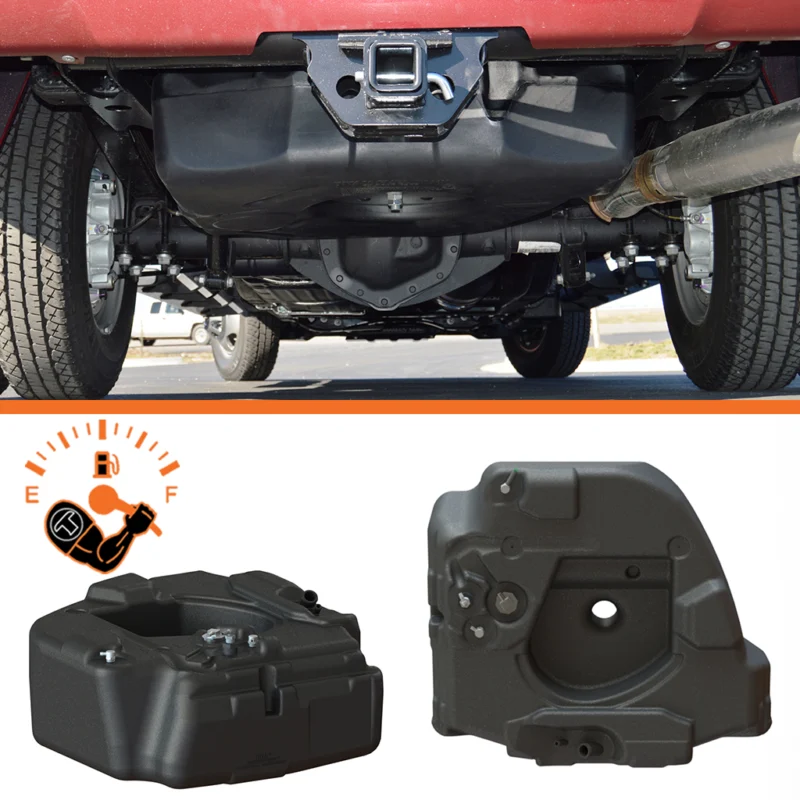 Titan Fuel Tanks 4030213 - Spare Tire Auxiliary Fuel Tank, Black, Polyethylene (PE)
