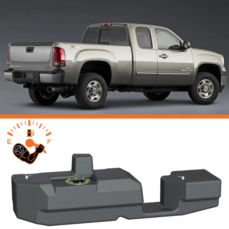 Titan Fuel Tanks 7010501 - XXL Midship Tank – GM, Black, Polyethylene (PE)
