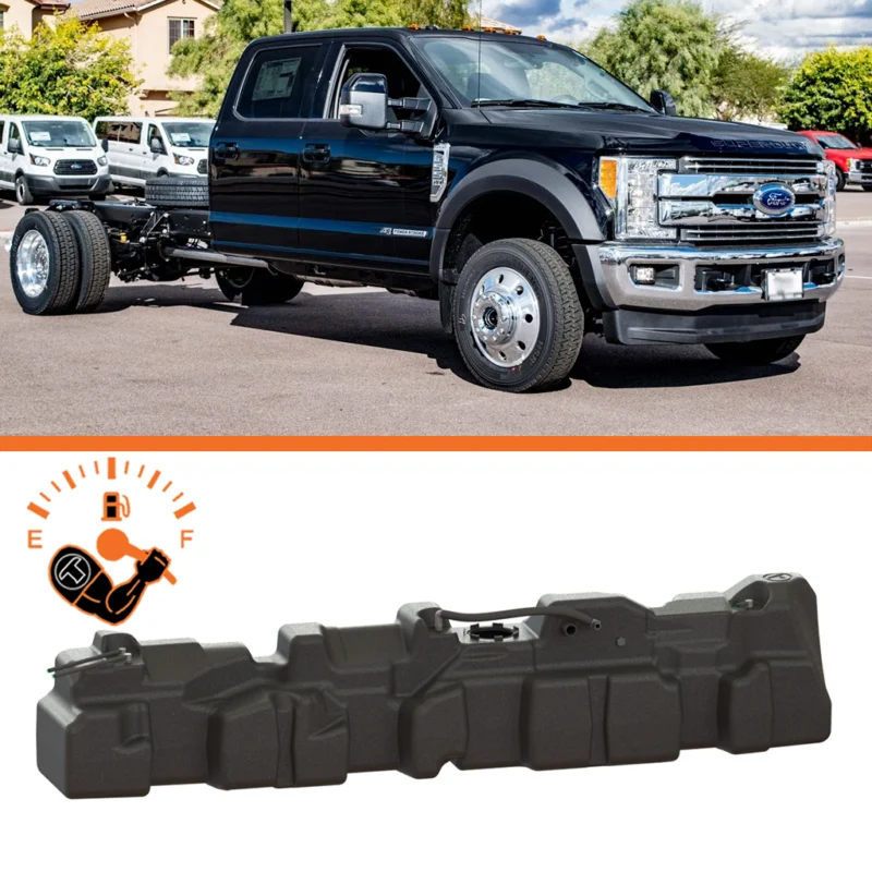 Titan Fuel Tanks 7020617 - XXL Midship Tank – Ford, Black, Polyethylene (PE)