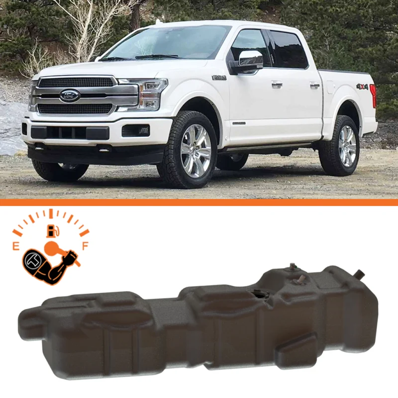 Titan Fuel Tanks 7021518 - XXL Midship Tank – Ford, Black, Polyethylene (PE)