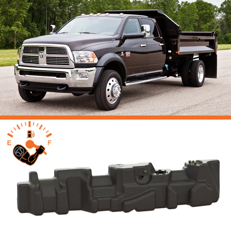 Titan Fuel Tanks 7030507 - XXL Midship Tank – Dodge/RAM, Black, Polyethylene (PE)