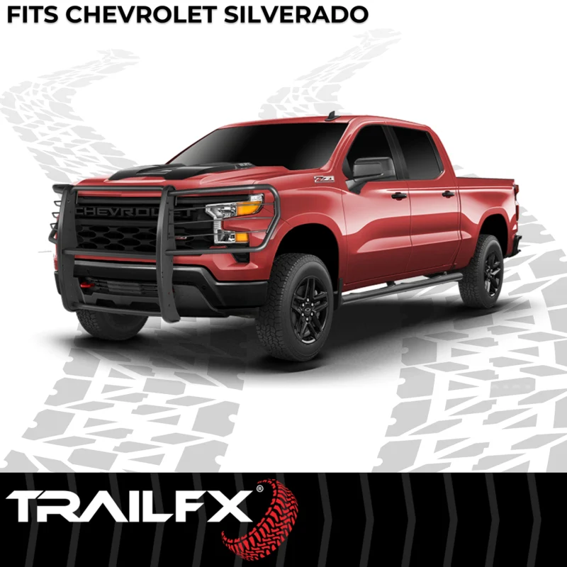TrailFX E0047T - Grille Guards, Black, Powder Coated
