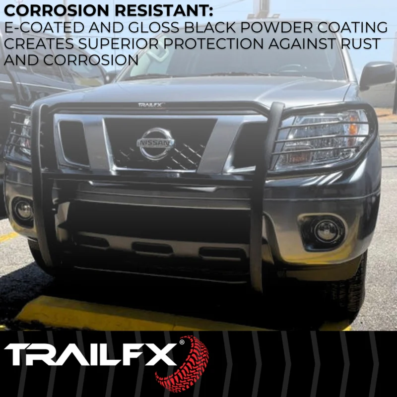TrailFX E0047T - Grille Guards, Black, Powder Coated