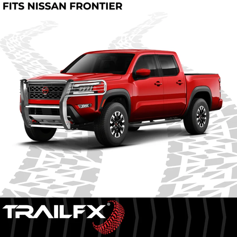 TrailFX E0048S - Grille Guards, Silver, Polished