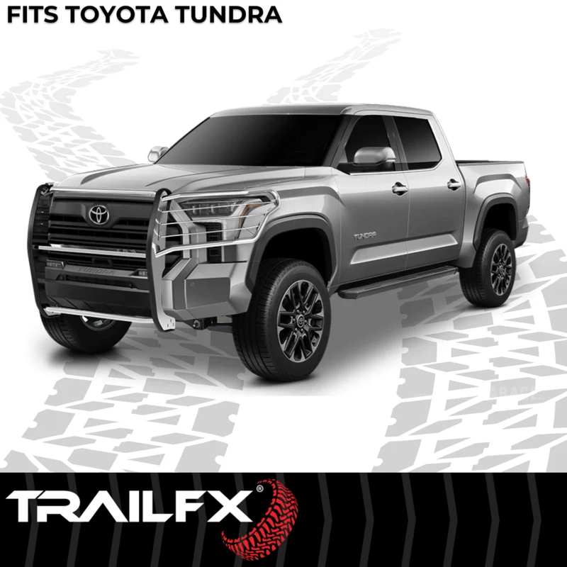 TrailFX E0049S - Grille Guards, Silver, Polished