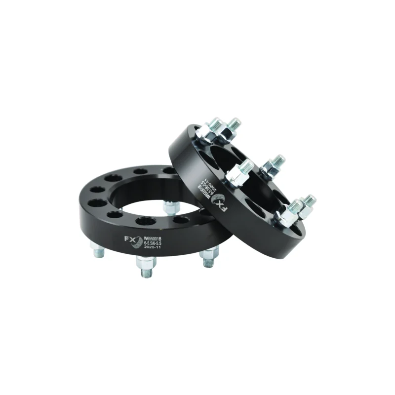 TrailFX W655001B - Wheel Spacers & Adapters, 1.25" 6x5.5, Black