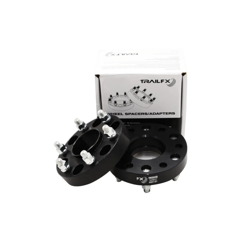TrailFX W655005B - Wheel Spacers & Adapters, Black, Anodized