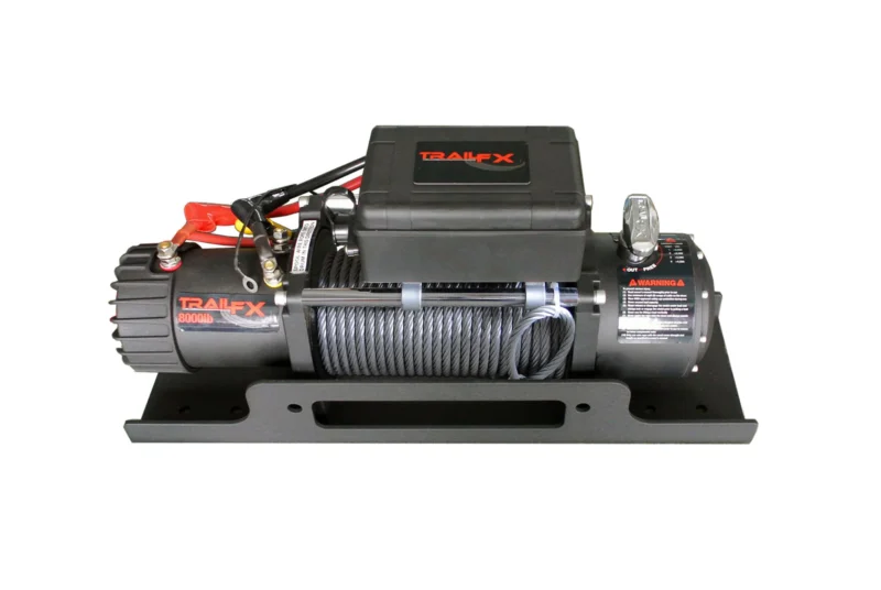 TrailFX WA017 - Winches, Black, Textured Powder Coated