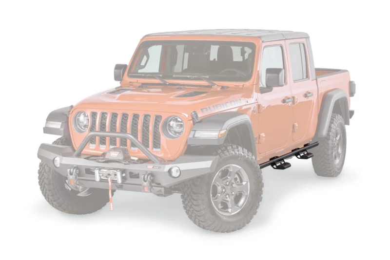 Warn 102254 - Step Kit, Black, Powder Coated