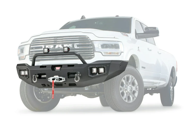Warn 104256 - Ascent Bumpers, Black, Steel