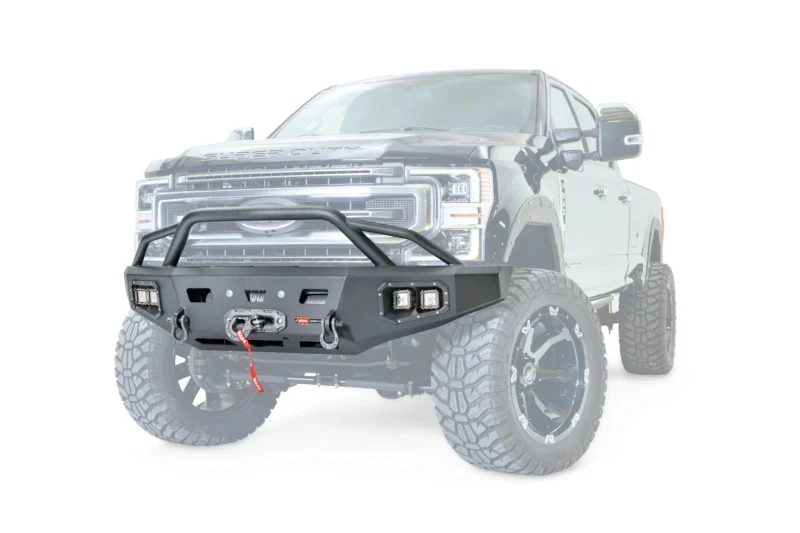 Warn 106918 - Ascent Bumpers, Black, Powder Coated