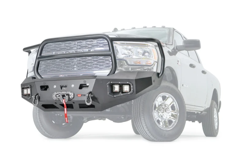 Warn 107002 - Ascent Bumpers, Black, Powder Coated