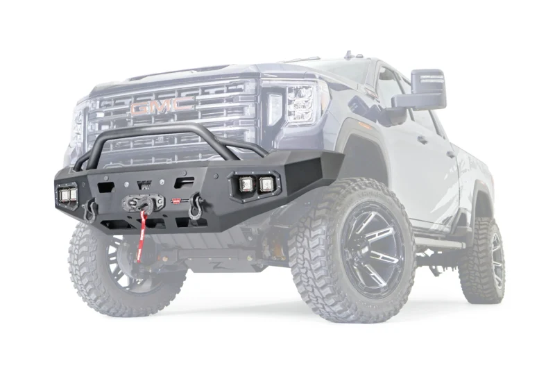 Warn 107179 - Ascent Bumpers, Black, Powder Coated