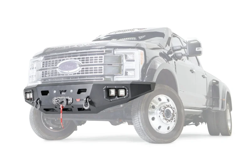 Warn 107181 - Ascent Bumpers, Black, Powder Coated