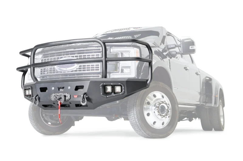 Warn 107182 - Ascent Bumpers, Black, Powder Coated