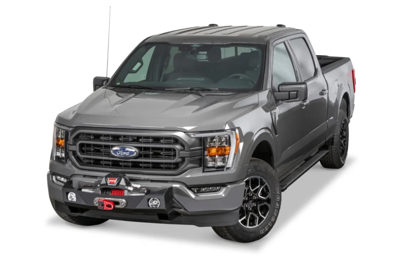 Warn 107650 - Winch Mounting Plates & Carriers, Black, Powder Coated