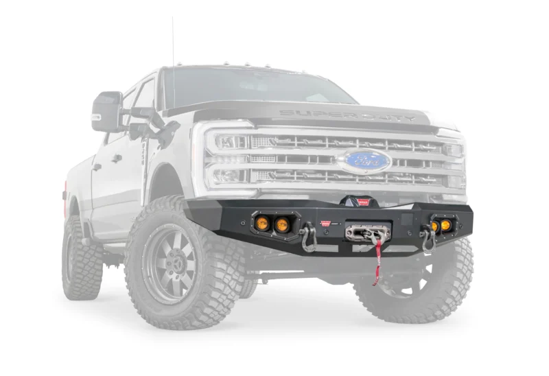 Warn 110759 - Ascent Bumpers, Black, Steel