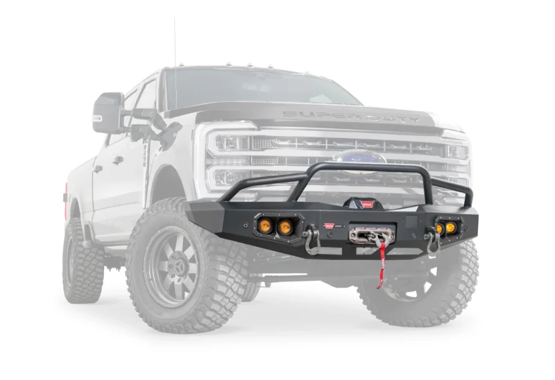 Warn 110760 - Ascent Bumpers, Black, Steel
