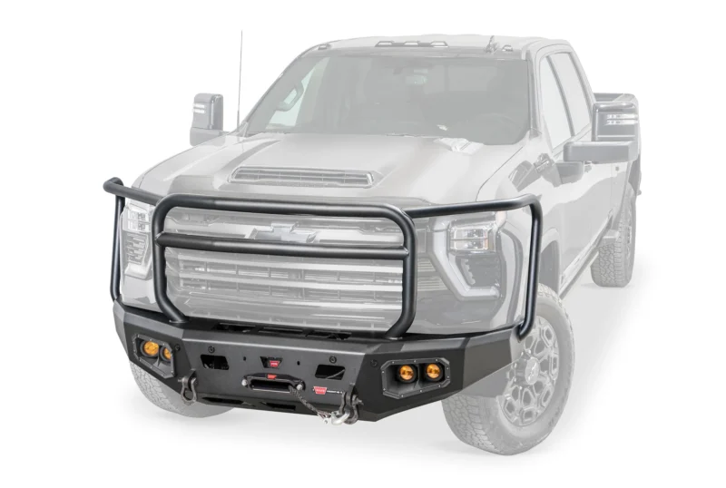 Warn 110913 - Ascent Bumpers, Black, Steel
