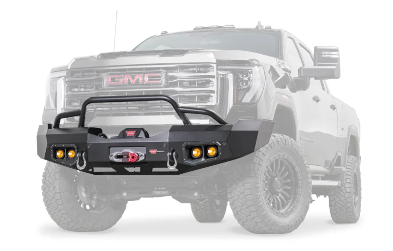 Warn 110945 - Ascent Bumpers, Black, Steel