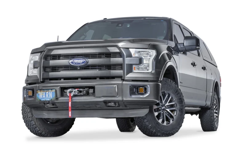 Warn 113590 - Winch Mounting Plates & Carriers, Black, Powder Coated