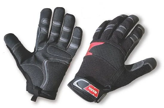 Warn 91600 - Gloves, Black, Synthetic Leather With Kevlar Reinforcement