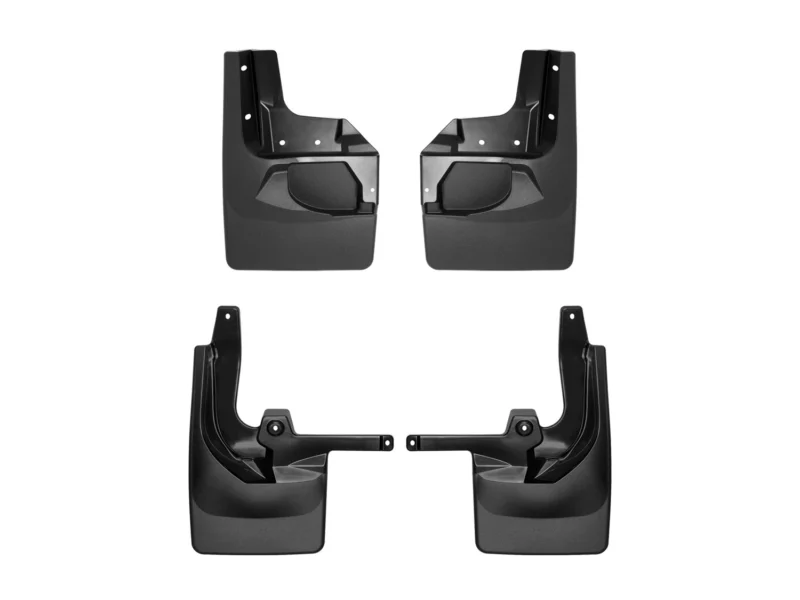 Weathertech 110100-120099 - No-Drill MudFlaps, Black, Molded Rubber