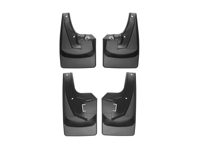 Weathertech 110108-120108 - No-Drill MudFlaps, Molded Rubber, Fleetside