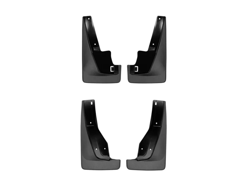 Weathertech 110124-120124 - No-Drill MudFlaps, Black, Molded Rubber