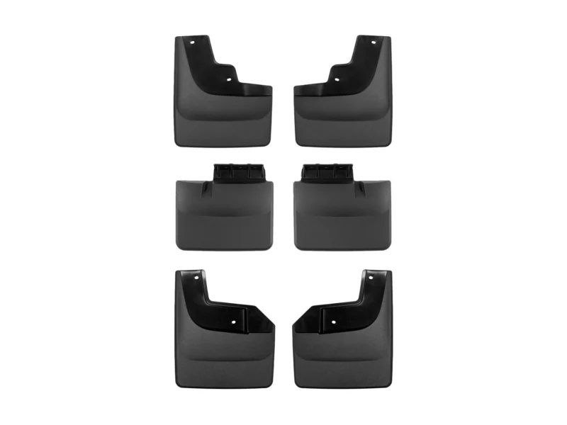 Weathertech 110150-110151-120150 - No-Drill MudFlaps, Black, Molded Rubber
