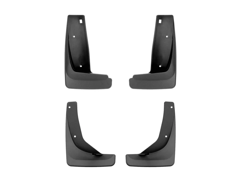 Weathertech 110161-120161 - No-Drill MudFlaps, Black, Molded Rubber