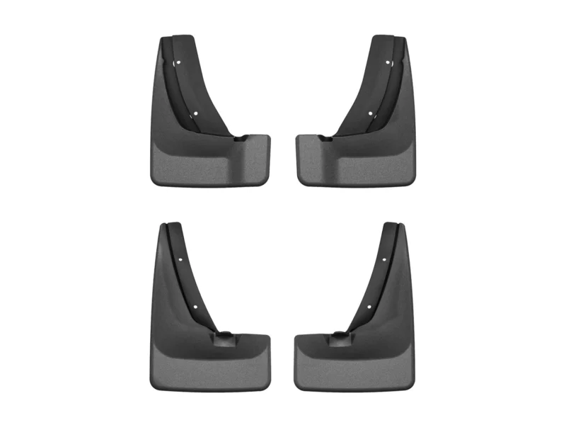 Weathertech 110221-120221 - No-Drill MudFlaps, Black, Molded Rubber