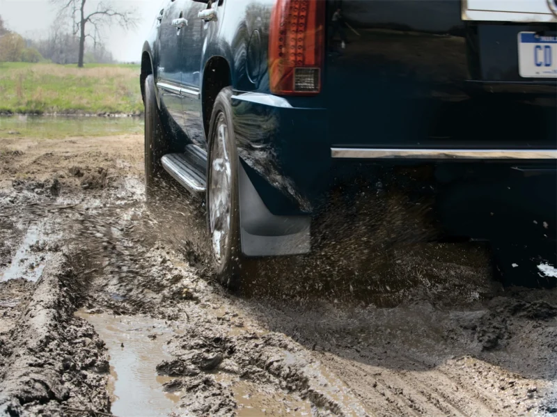 Weathertech 120029 - No-Drill MudFlaps, Black, Molded Rubber