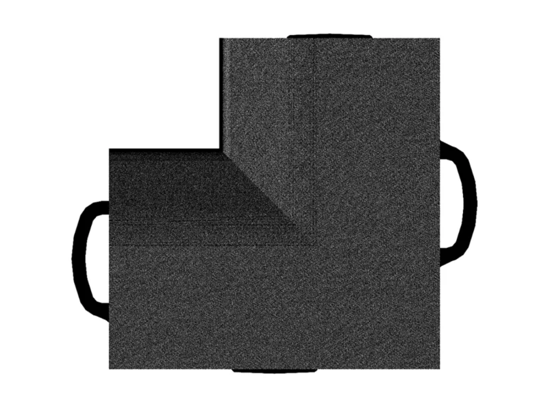 Weathertech 51BIC SET4 BK - Garage Floor Tiles
