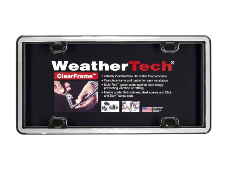 Weathertech 63027 - License Plate Frames, Plastic