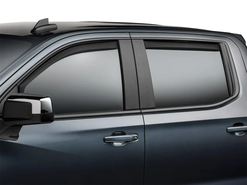 WeatherTech 82930IMB - Side Window Deflectors, 4-Piece Set, Crew Cab