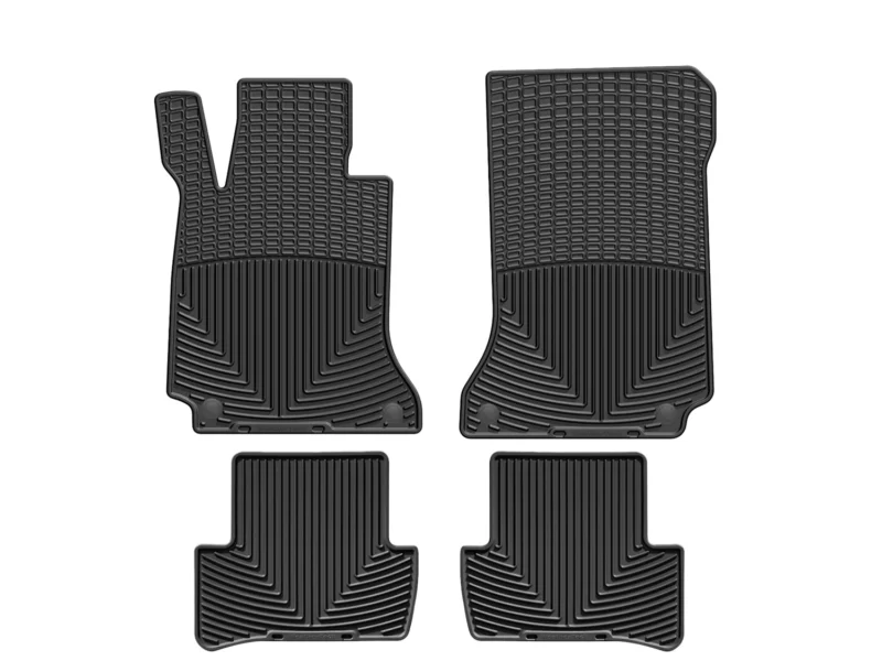 Weathertech MB W204 B - All-Weather Floor Mats, Black, Molded